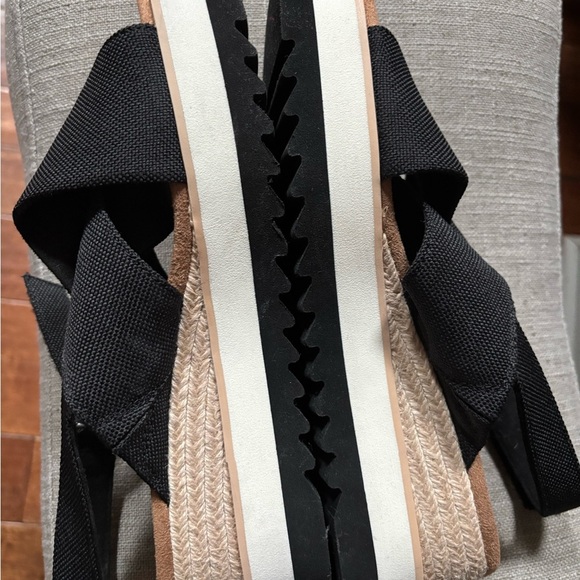 Tom’s Diana crossover platform espadrille casual sandals sz 9.5 - Picture 4 of 9